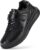 FitVille Extra Wide Lightweight Trainers Men’s Adjustable Health Shoes Comfortable Cushioning Walking Shoes Business Casual Shoes with Microfibre Leather