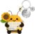 Gifts for Women Men, Positive Sunflower Bee with Lucky Charm Key Ring, Courage Gift, Birthday Gift for Friends, Family, Colleagues, Partner, Mum, Dad, Grandma