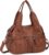 VINBAGGE Damen Handtasche Große Schultertasche PU Leder Henkeltasche Frauen Weiches Hobo Tasche Umhängetasche für Reisen Schule Shopping Mädchen