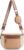 Missnine Leather Bum Bag Women’s Shoulder Bag Large with Headphones Bag, Brown / Beige, Retro