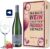 Wein-Präsentkörbe – Leonardo Wine Glass – Der beste Wein ist der den wir mit Freunden trinken 2.0 – Includes Printed Vintage Wooden Box + Riesling Tandem – Gift Basket for Best Friends Also as a Birthday Gift