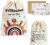 Seutgjie Gift Bag Birth Gifts Wrapping Paper Baby Christening Colourful with Greeting Card Baby Gifts Packaging for Boys Girls Pregnant Mothers