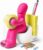 The Butt | Tape Dispenser and Supply Station | Funny Accessory for Office, Home or School | Fun Novelty Desk Tidy and Desktop Notepad Holder Includes Paper Clips, Notes and Pen | Ideal Present (Pink)