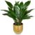 Briful Artificial Plant Like Real Artificial Plant Decorative Plant Calathea Bushy with 22 Leaves in Ceramic Pot Indoor Plant, Height 43 cm, Green