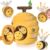 VORENUS Baby Toy 6-12 Months, 6-in-1 Baby Beehive with 5 Bees Montessori Sensory Toy with Barn, Rattle, Mirror, Children’s Educational Games & Motor Skills Toy, Christmas and Easter Gift