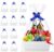 Gift Basket Empty Cardboard Set of 10 Large Gift Baskets with Handle White