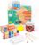 SelfTek DIY Ceramic Painting Set – Cups for Painting Creative Set for Adults with 2 Cups, 12 Colours, 4 Brushes, 2 Palettes, Painting Inspirations, Gift for Friend Family Dear