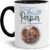 Tassendruck Mug for Dad with Photo Personalised – Dad My Hero – Personal Gift for Dad, Father Gift Idea | Personalised Gift, 300 ml, Inside and Handle Black