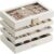 SONGMICS 4 Tier Stackable Jewellery Tray