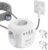 LENCENT 4-Way Socket Strip Flat Plug Socket Cube 3 Metres