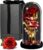 Maverton Red Eternal Rose with LED Lighting in Glass with Engraving