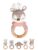 wunderwunsch Grasping Toy, Baby Rattle, Teething Ring Baby Personalised