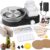 Potter’s Wheel Electric Set for Beginners & Professionals – Complete Pottery Set for Home with 1 kg Clay, 0-200 RPM & Accessories, Low Noise Pottery Wheel Machine Creative for Adults