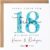 18th Wedding Anniversary Gift Turquoise Wedding Card Premium Congratulations Card Turquoise Wedding Folding Card for 18th Anniversary Personalised with Name Wedding Anniversary