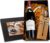 Wein-Präsentkörbe – Römer Präsente Geschenkset Buchenblock mit Wein: 8-teilig; Buchenblock mit Rominox-Weinzubehör (Korkenzieher, Tropfringe, Weinthermometer, Flaschenverschluss, Ausgießer) + 1 Montepulciano-Rotwein