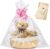 Geburtstags-Präsentkörbe – Leerer Geschenkkorb, Geschenkkorb leer mit Geschenktüten, Grußkarte und Bändern, LED-Geschenkkorb, geflochtener Korb für Geschenke, ideal für Weihnachten, Geburtstag, Hochzeit, Erntedankfest, 28,5 x 22 x 14 cm