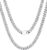 Bestyle Miami Curb Chain Stainless Steel Width 5/7/9/12 mm Cuban Chain Length 45/50/55/60/65/71/76 cm