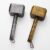Pack of 2 Keychain Bottle Opener Thor Hammer Bottle Opener Keychain Corkscrew Retro Portable Hammer Shape with Long Handle Magnetic (Silver & Bronze)