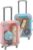 Pack of 2 Mini Suitcase Gift Box, Mini Suitcase Cute Gift Packaging, Travel Voucher Gift Packaging for Money Gift & Travel Fund, Creative as a Birth & Wedding Surprise (Pink/Blue)