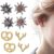 Oktoberfest Decoration, 4 Pairs of Stud Earrings with Edelweiss Stud Earrings, Silver and Pink Stones, Elk Antlers, Pretzel Earrings, Beer Lover Gift, Oktoberfest Accessories, Cute Girl Exotic, Boho