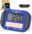 Technaxx Electronic Solar Parking Disc TX-337 – KBA Licensed – With Motion Sensor, Solar Panel, Automatic Parking Time Setting, 2 Displays, Replacement Adhesive Pads – Digital Car Parking Meter