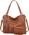 BAIGIO 2-Piece Handbags Women’s Set Shoulder Bag Large Shopper Bag PU