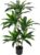 Dracaena Fragans Large Plants in Pot Artificial Plants 120 cm, Decorative Plant Indoor Plant with Pots, Artificial Plants Like Real with Durable Trunks and Lifelike Leaves for Living Room Office