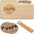 Father’s Day Gift for Dad, Gift Set Breakfast Board, Gift Father’s Day for Grandpa Men, Dad Gift for Father’s Day, Christmas, Birthday (Wooden Board + Key Ring + Saucers)
