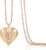 JewelryWe Women’s Heart Locket Necklace: Stainless Steel Heart Photo Locket for Opening Heart Pendant Photo Pictures Fillable Amulet Chain with Heart Pendant Gift for Wife Mother Daughter Girlfriend