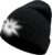 CNMTCCO Hat with Light, LED Beanie with USB Rechargeable LED Lamp, 6 LEDs and 3 Brightness Levels, Warm Winter Hat for Men and Women – Practical Gift