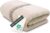 Zollner Fluffy Cuddle Blanket 150 x 200 cm – Super Cuddly and Warm Sofa Blanket – Washable at up to 95°C – Breathable Microfibre in Beige – Hotel Linen Quality – Oeko Tex® Certified