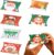 Christmas Gift Box 24 Pieces – Small Kraft Paper Gift Boxes with 8 Designs – 12 x 7.2 x 2.5 cm – Ideal for Cookies, Sweets & Small Gifts – Perfect for Advent Calendar, Pa