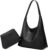 HAIWILL Handbag Women’s Tote Bag Large Shopper Bag Women’s Zip Shoulder Bag Leather Hobo Bag Shoulder Bag 2-Piece Set for Work, School, Shopping