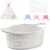 Empty Gift Basket, 30 x 20 x 12 cm, Gift Basket, Empty Transparent Basket, White Gift Basket with Gift Bags and 3 Ribbons for Gifts, Basket, Gift, Birthday, Wedding, DIY