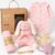 Baby Gift Girl with Rabbit Comforter, Newborn Gift