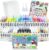 LM-Kreativ Window Colour XXL Set of 40 Colour Mix with Contours, 1 Bonus Sets, 10 Special Films, Template Book with Over 500 Designs and Accessories for Window Paints on Glass and Mirror