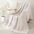 Whale Flotilla Lightweight Cuddly Blanket, Warm Knitted Sofa Blanket, Camel