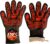 Fireproof Gloves BBQ Grill Gloves Heat Resistant Washable Oven Gloves Cooking Gloves Silicone Deyan Fibre Cotton 34 cm 1 Pair