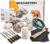 Sheflajor Soapstone Set Including Amulet & Polishing Wax Made in Germany – Creative Carving Set for Beginners & Advanced Users – 100% Asbestos Free – Promotes Concentration, Creativity and Stress