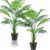 Pack of 2 Artificial Plants, Large, Artificial Palm Plant, Fake Plant, Artificial Plants Like Real, Plastic Plant, Artificial Plant for Office, Home, Indoor and Outdoor Decoration (Small Palm Tree)