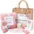 BBTO 7-Piece Small Time Out Gift Women – Wellness Gift Set for Colleague Teacher Girlfriend Sister Gift Basket Relaxation for Mum Grandma Godmother 18 80th Birthday Mother’s Day Christmas