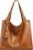 Caspar Large Women’s Leather Shoulder Bag XL Shopper with Practical Interior Compartments – Premium Line – Model No.832 – Made in Italy