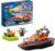 LEGO 60373 City Fire Brigade Boat, Toy, Floats in the Water, with Speedboat, 3 Mini Figures and Jet Pack, Fire Brigade Boat Toy, Gift Idea for Boys and Girls 5 Years and Up