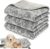 Neerow Pack of 3 Dog Blankets, 76 x 52 cm, Cat Blanket, Fluffy Sofa