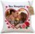 OWLBOOK Design Your Own Photo Cushion – Personalised Partner Couples for Anniversary Birthday – Photo Cushion 40 x 40 cm – Cushion with Photo Print
