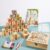 Baby Shower Games Set, 81-Piece Building Blocks Painting, Baby Shower Guest Book for Painting, Stacking, Building & Painting for Baby Shower & Gender Reveal, Wooden Cube Gift Idea for Boys & Girls
