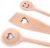 Balna Cooking Spoon Set Wooden Cooking Spoon Wooden Heart Gift Ideal for Wedding Valentine’s Day Birthday Lovers Kitchen Set 2 Wooden Spoons + 1 Spatula Beech Wood 30 cm