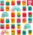 YESLUSY Pack of 30 Party Bags Rainbow Children’s Birthday Party Favours