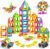 WOOBLO Magnetic Building Blocks for Children, 136 Pieces Magnetic Building