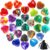 MARFOREVER 34 Pieces Lucky Charm Heart Stone, Natural Crystals Gemstones Set Love Colourful Stones Lucky Charm New Year’s Eve Decoration 2026 New Year Gifts Valentine’s Day Christmas Gifts